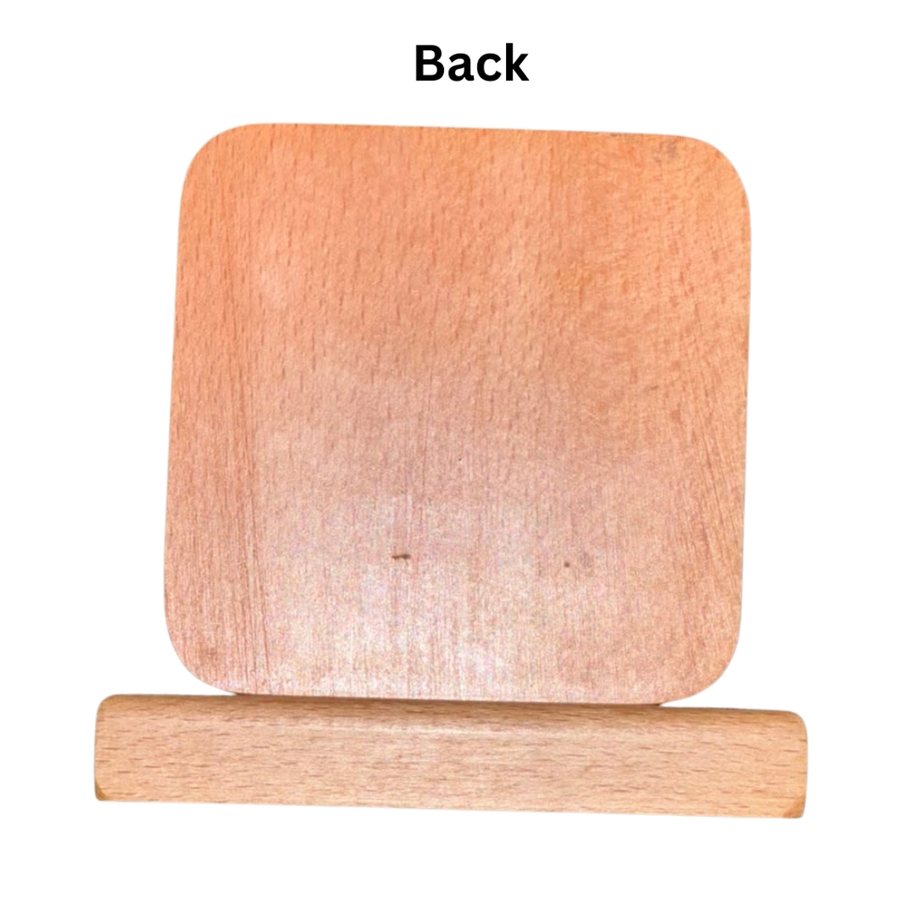 Wooden Desk Plaque – Custom Logo & Message