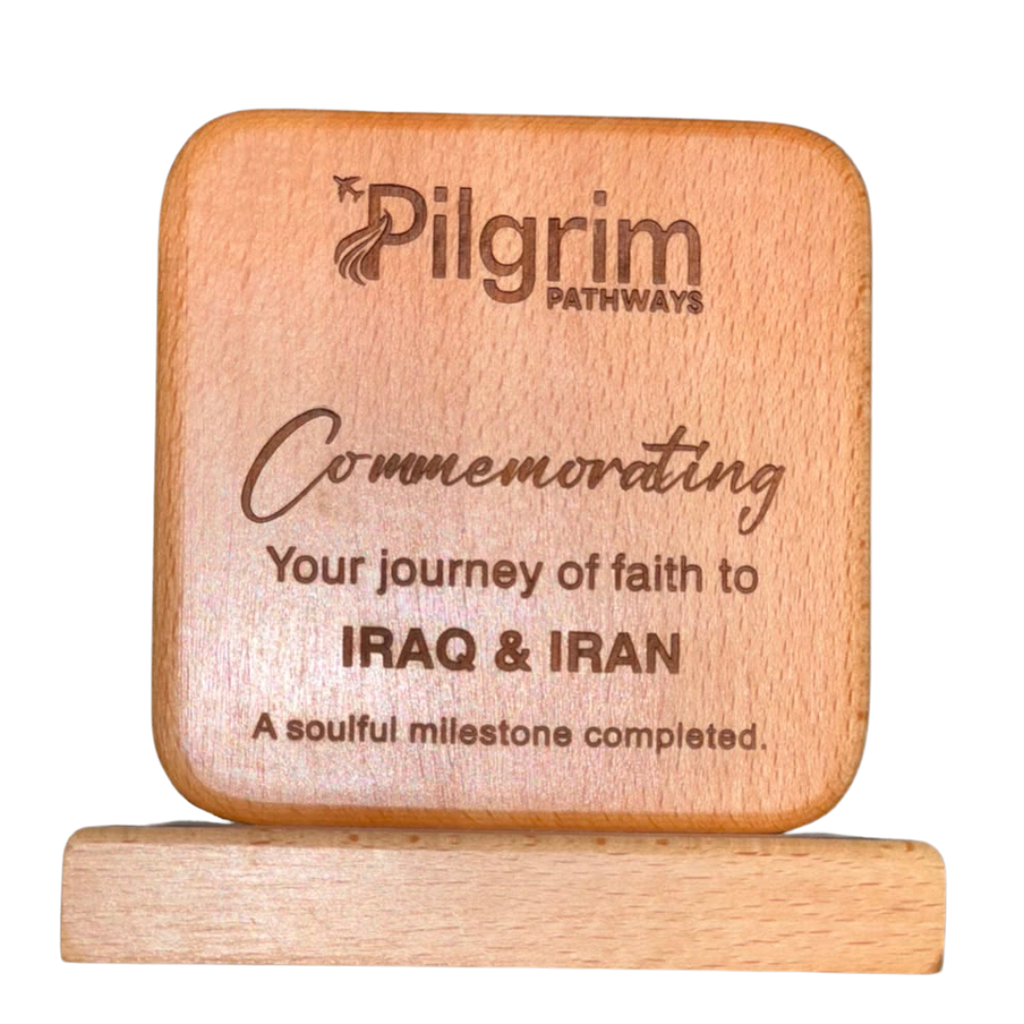 Wooden Desk Plaque – Custom Logo & Message